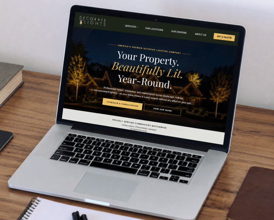 The Decorate With Lights website